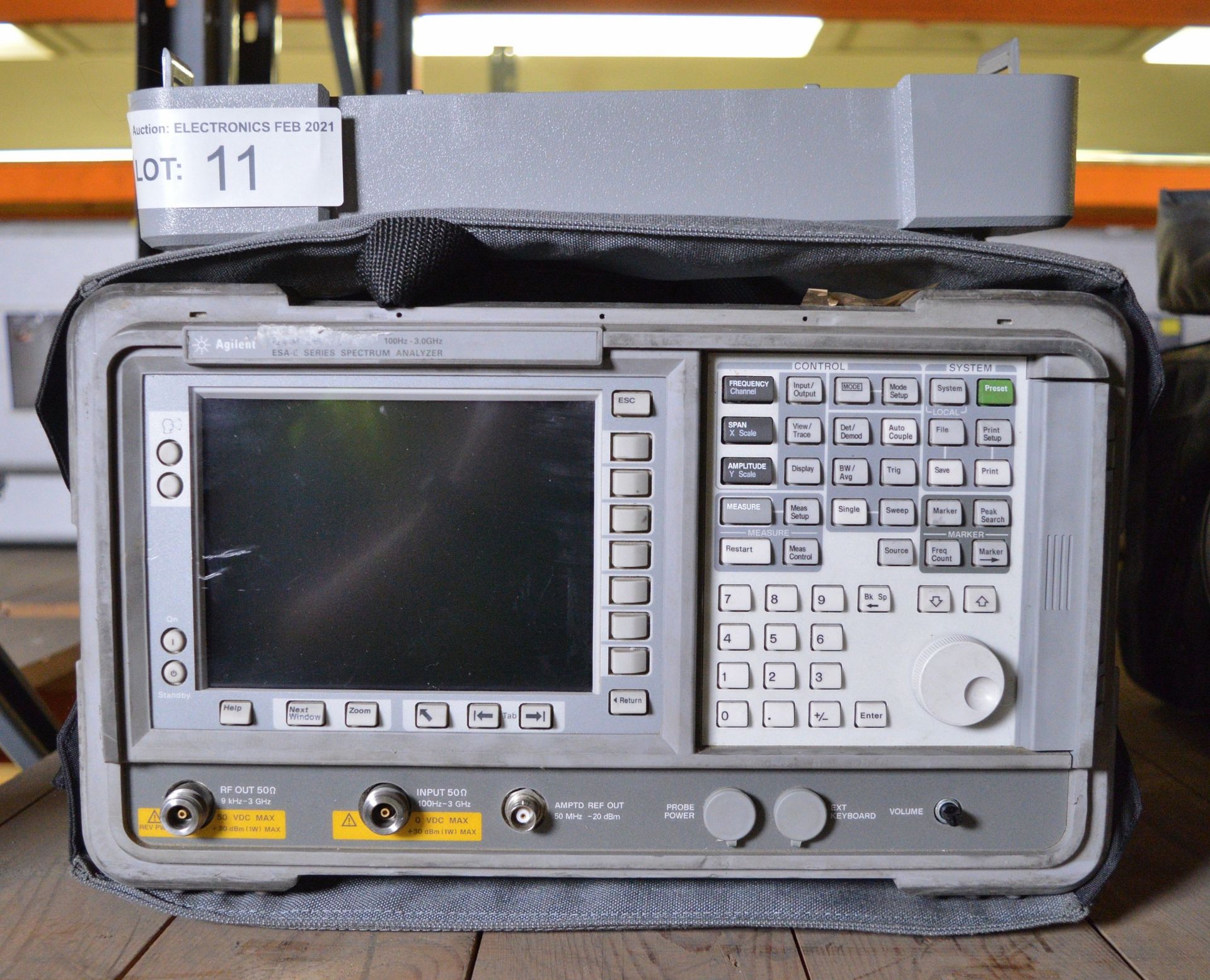 Agilent E4402B ESA-E Series Spectrum Analyzer - 100Hz - 3.0GHz (Scratches on screen) - Image 3 of 4