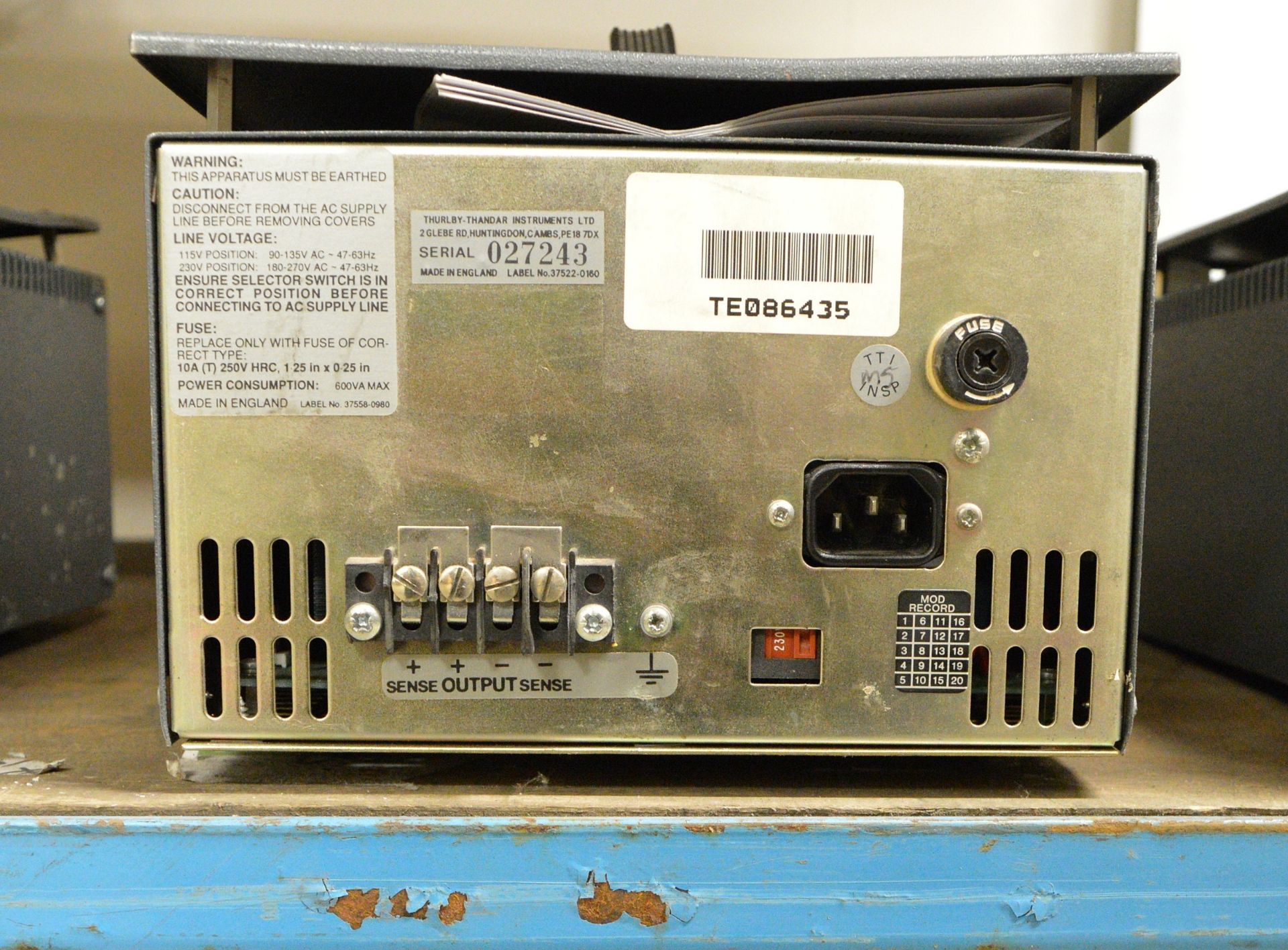 Thurlby Thandar TSX3510 Precision DC Power Supply - 35v-10A - Image 2 of 2