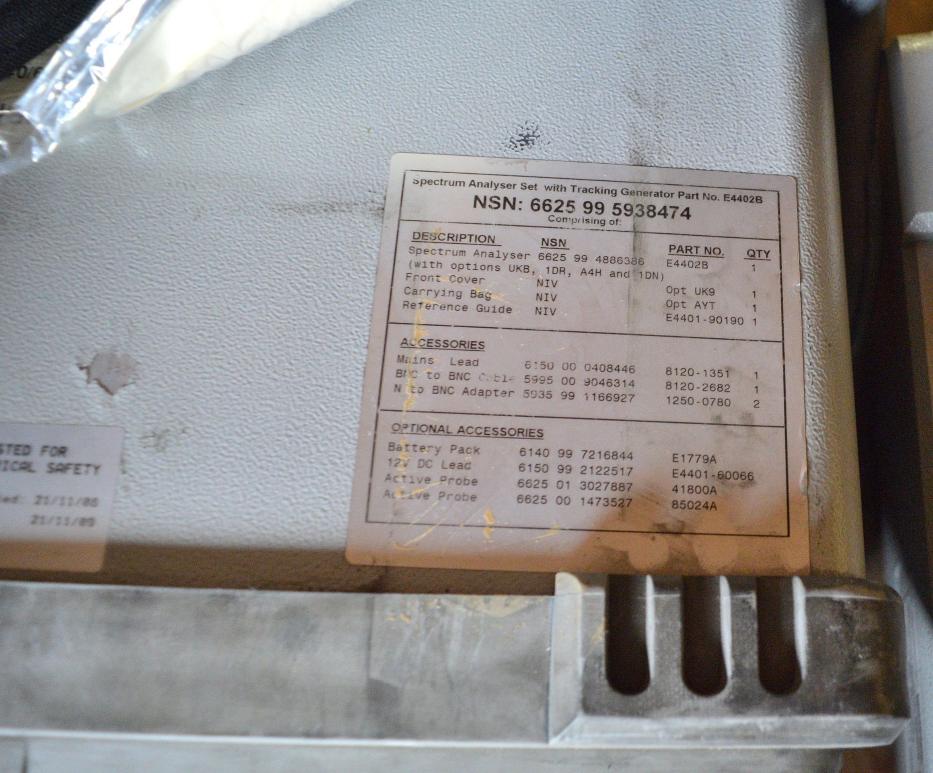 Agilent E4402B ESA-E Series Spectrum Analyzer - 100Hz - 3.0GHz (Scratches on screen) - Image 4 of 4