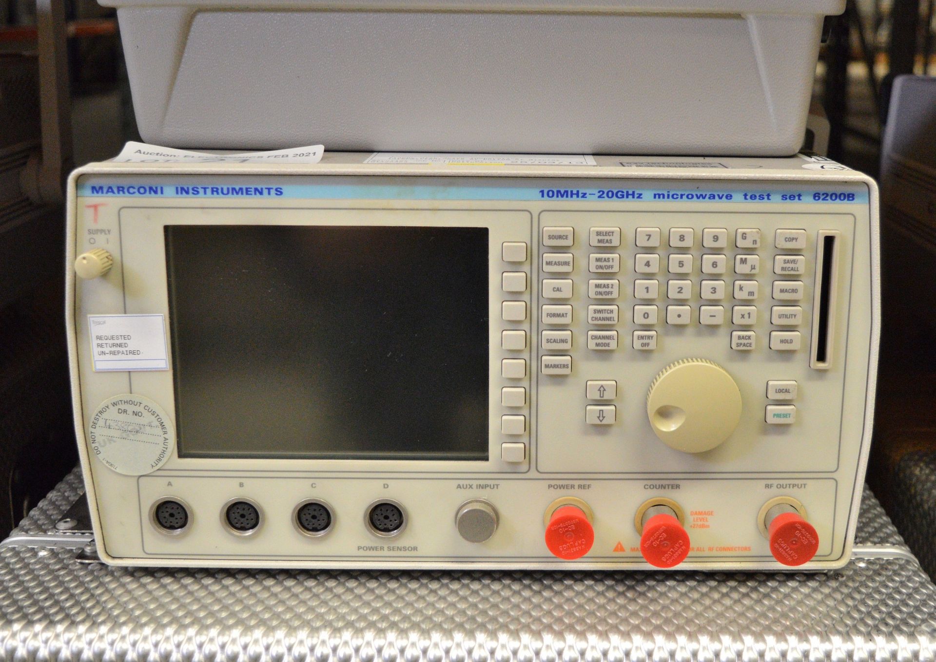 Marconi Instruments 6200B Microwave Test Set - 10MHz - 20GHz & Shipping Case with Wheels