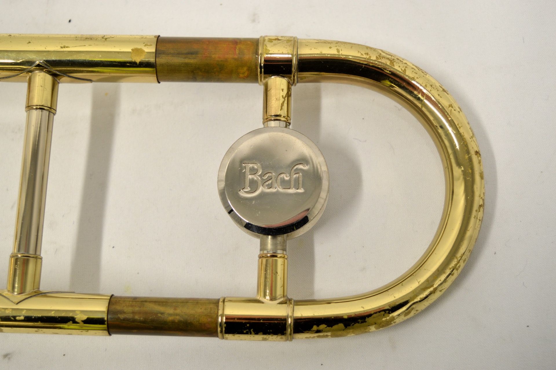 Bach Trombone with Case. Damage to water key. - Image 13 of 21