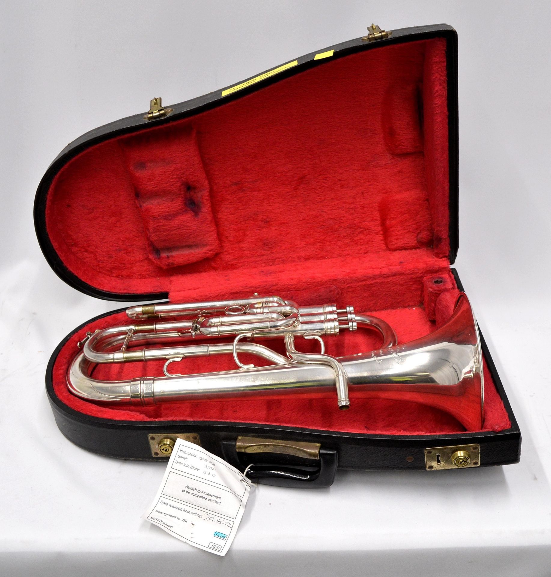 Besson Tenor Horn with Case. Serial No. 539743.