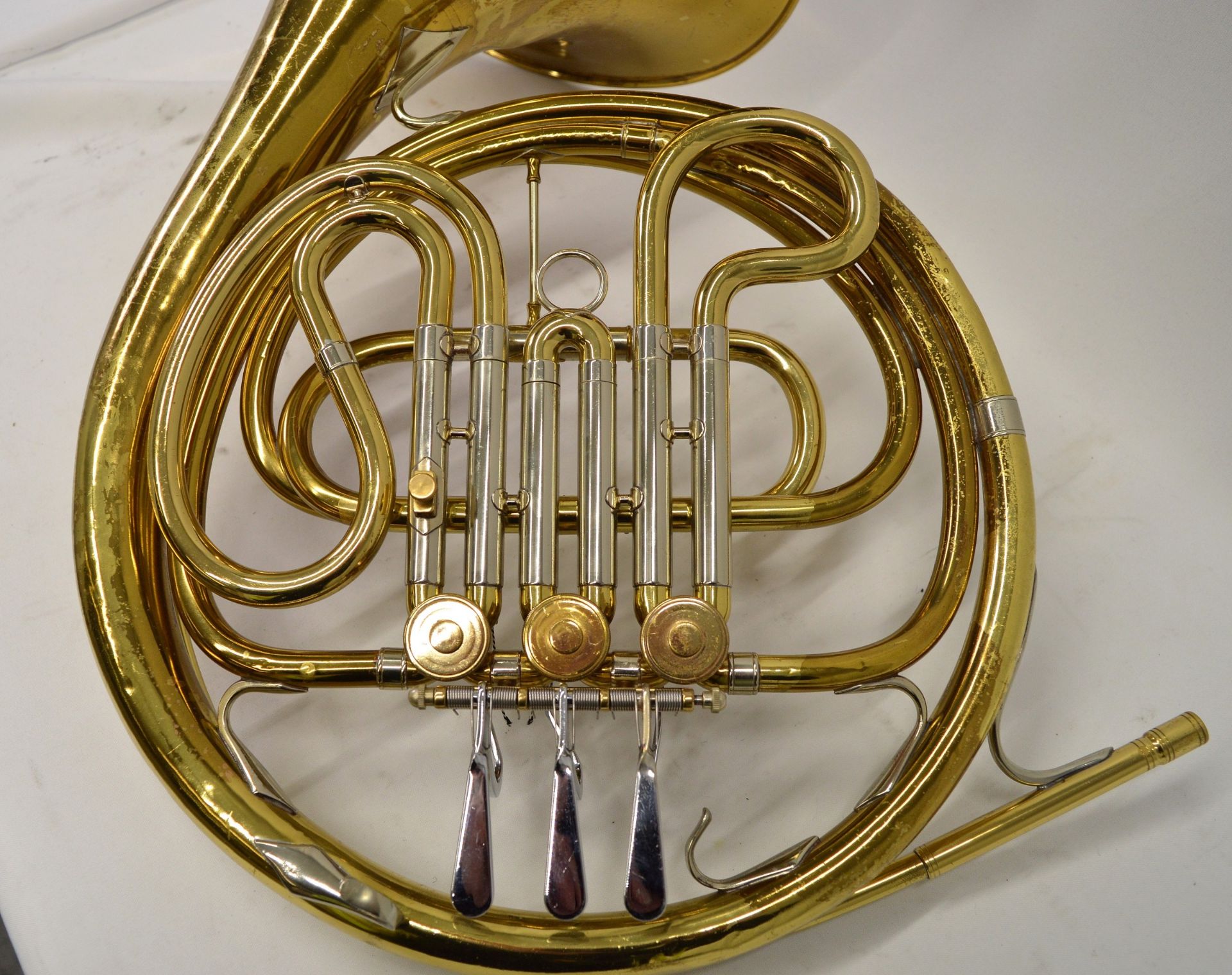 French Horn with Case. Obvious dents. Serial No. 615181. - Image 7 of 14