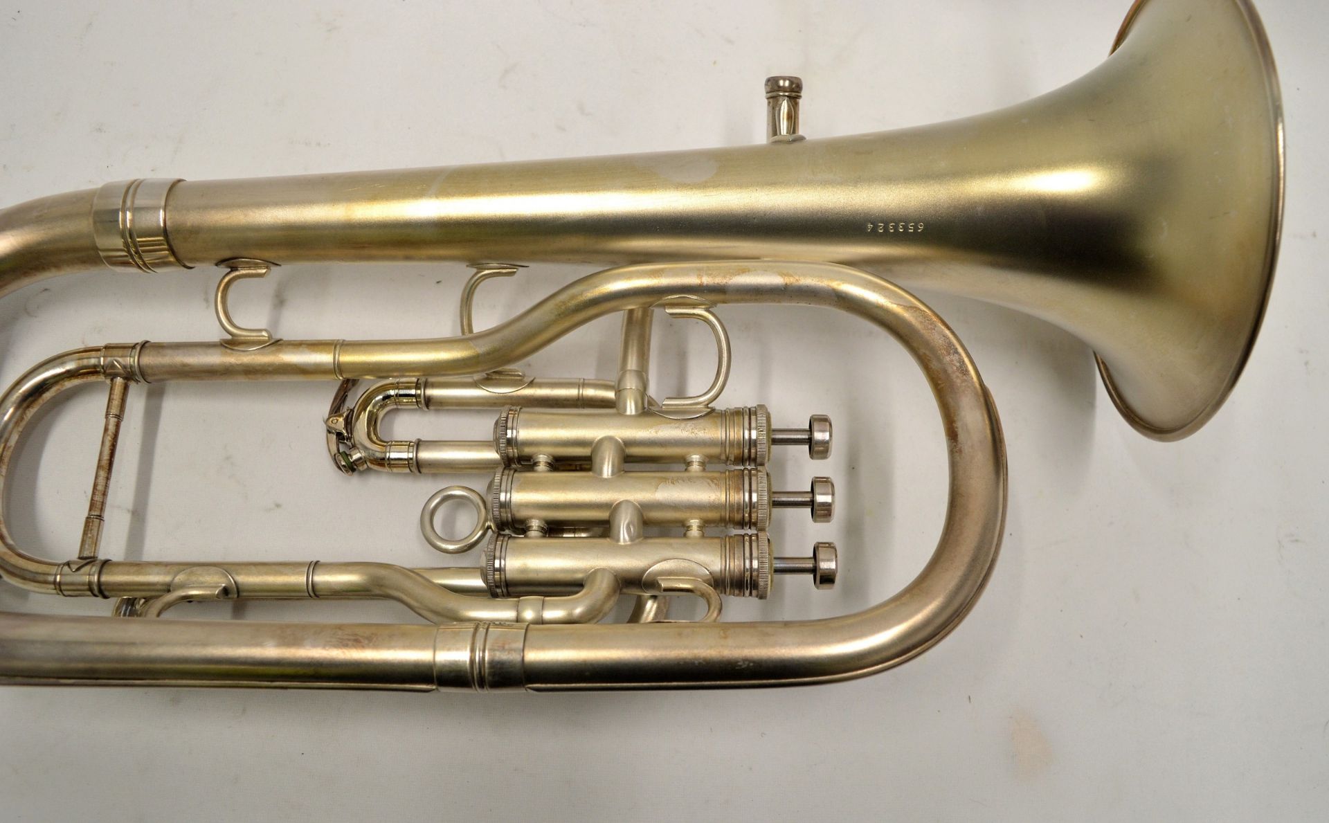 Boosey & Hawkes Imperial Tenor Horn with Case. Serial No. 653324. - Image 8 of 12