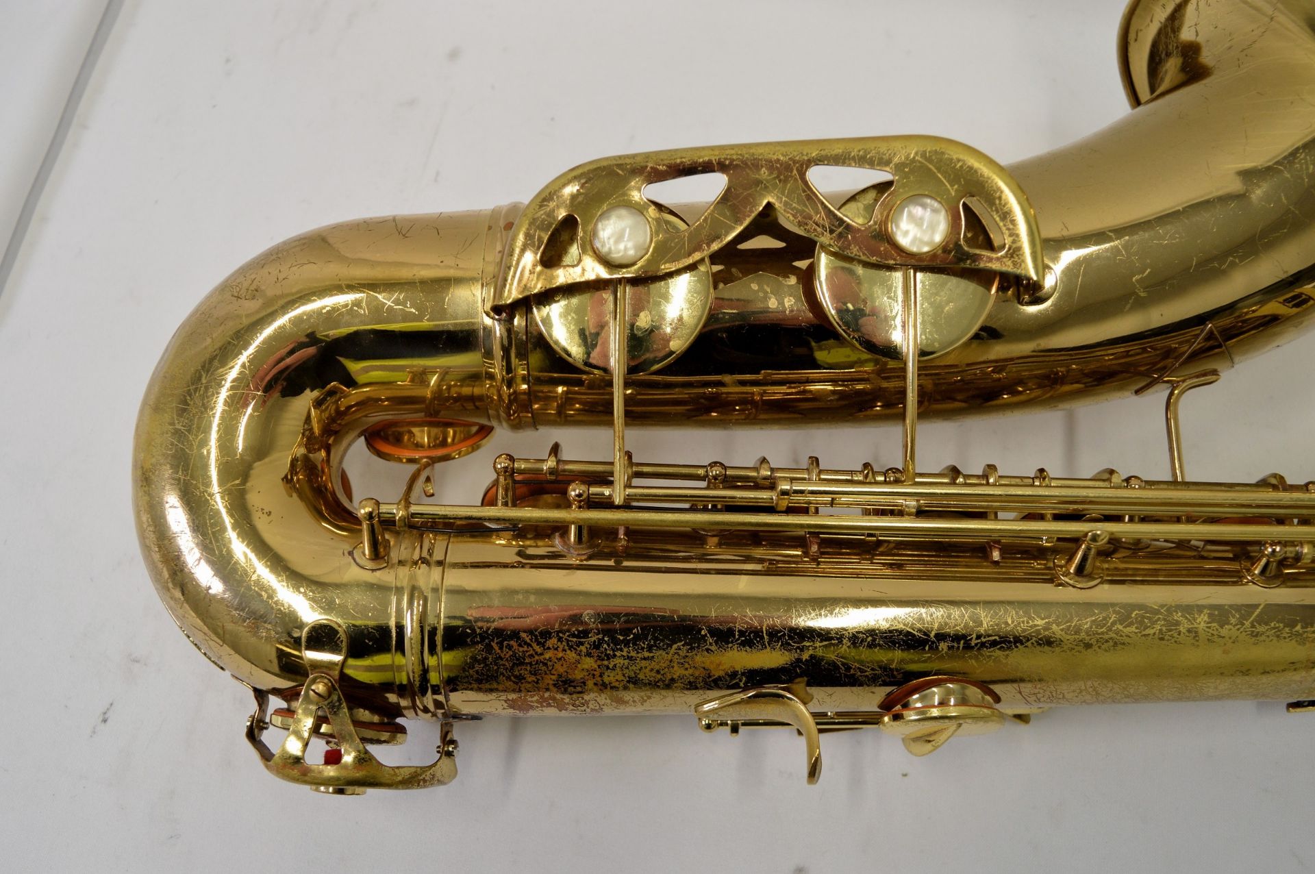 Conn Saxophone with Case. Obvious dents. Serial No. N153795. - Image 10 of 22