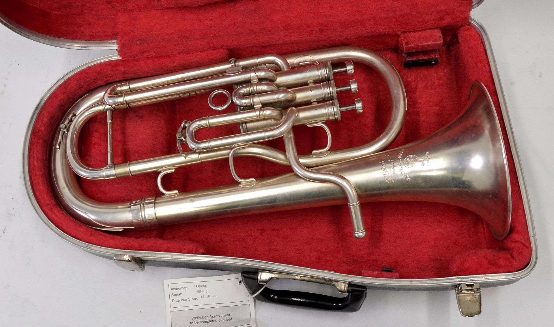 Boosey & Hawkes Imperial Tenor Horn with Case. Serial No. 586863. - Image 2 of 16