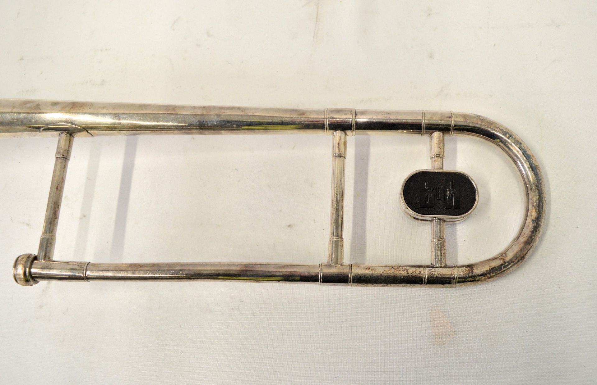 Boosey & Hawkes Trombone with Case. Damage to end of slide tube. Serial No. 655399. - Image 7 of 14