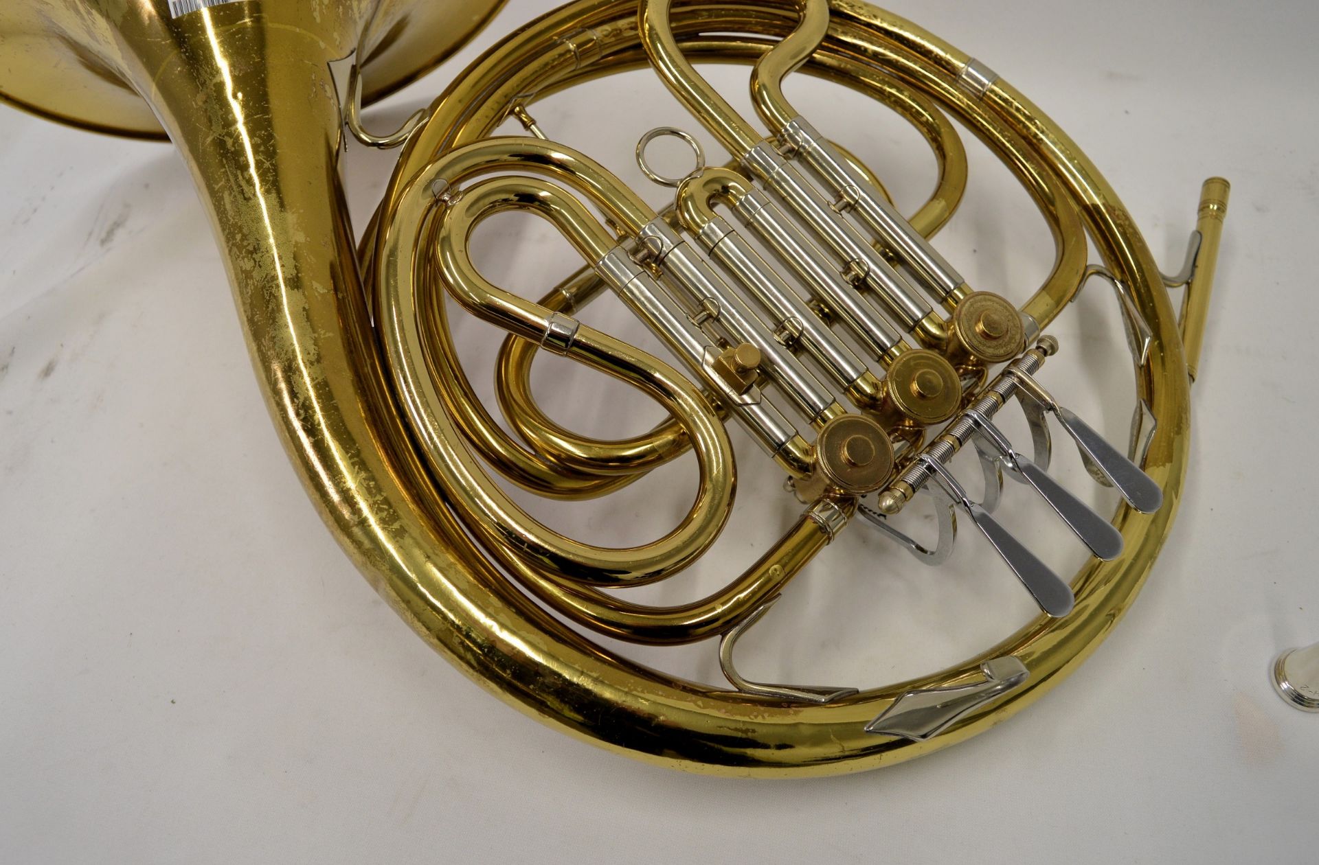 French Horn with Case. Obvious dents. Serial No. 615181. - Image 6 of 14