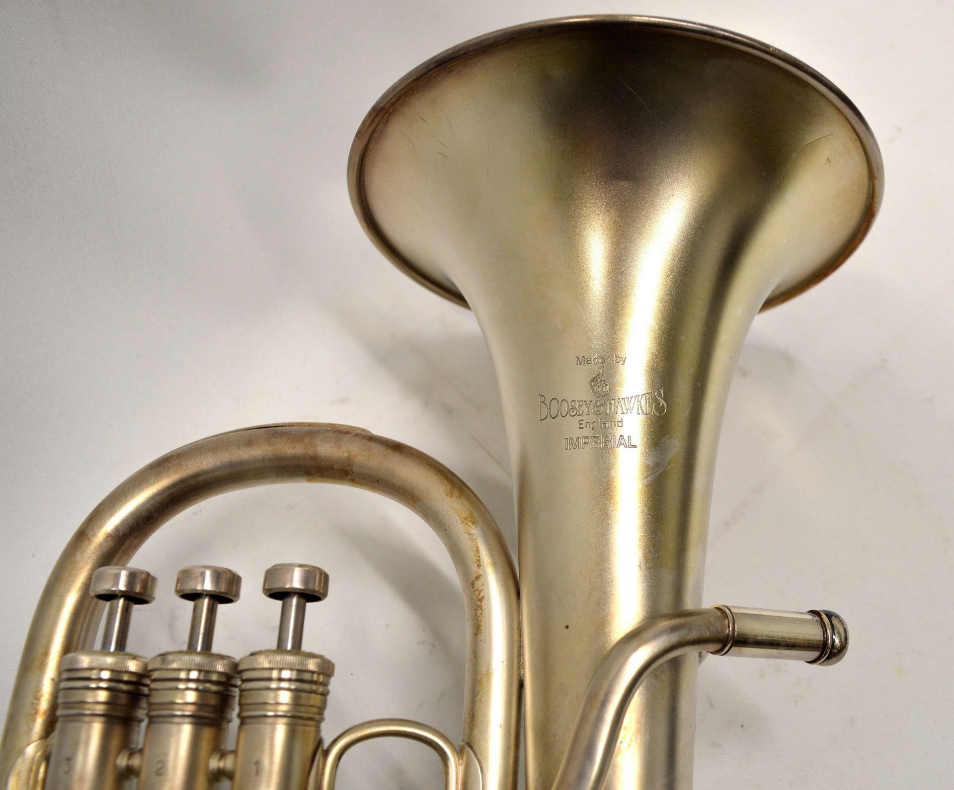 Boosey & Hawkes Imperial Tenor Horn with Case. Serial No. 653324. - Image 6 of 12