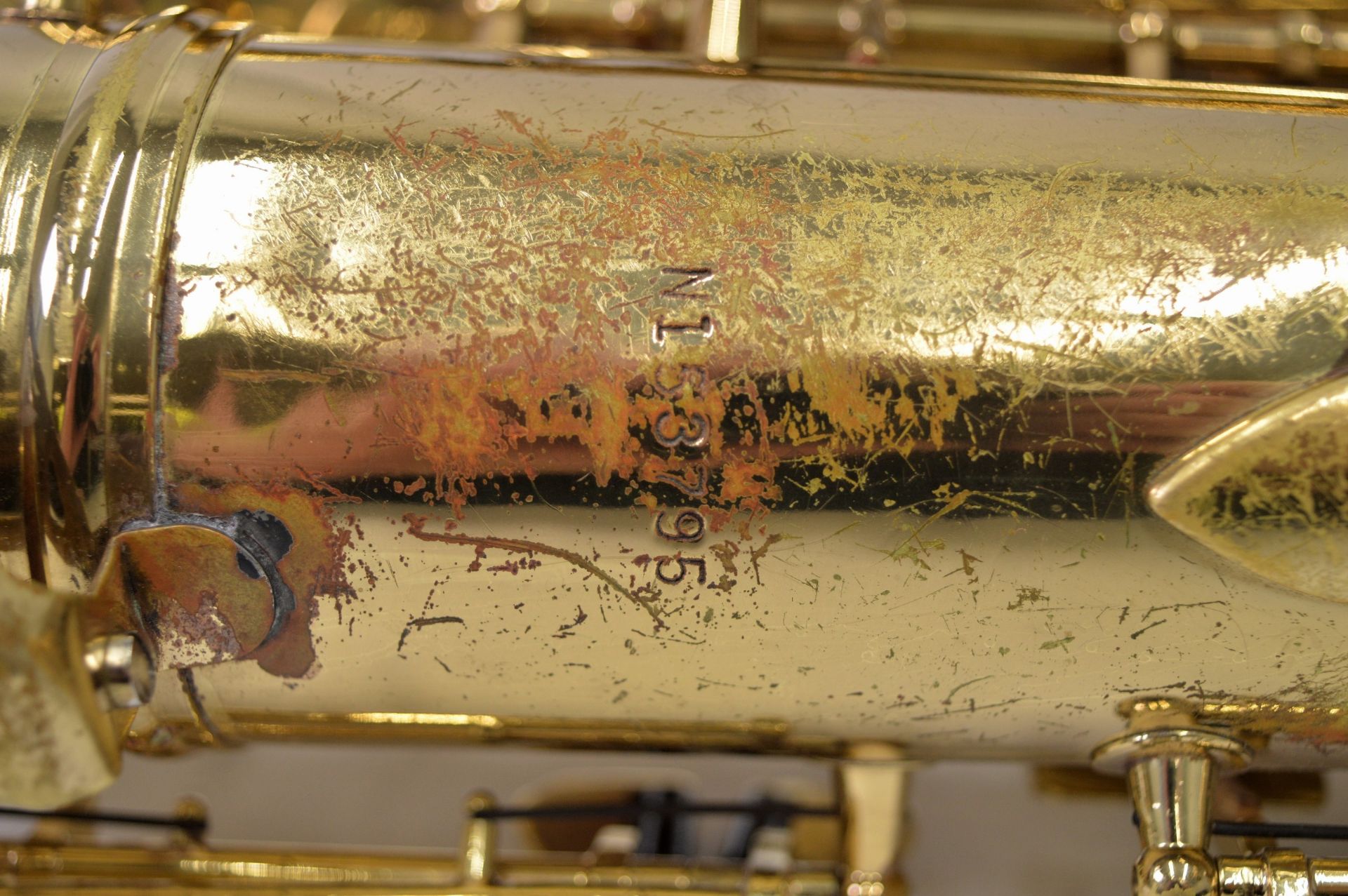 Conn Saxophone with Case. Obvious dents. Serial No. N153795. - Image 19 of 22