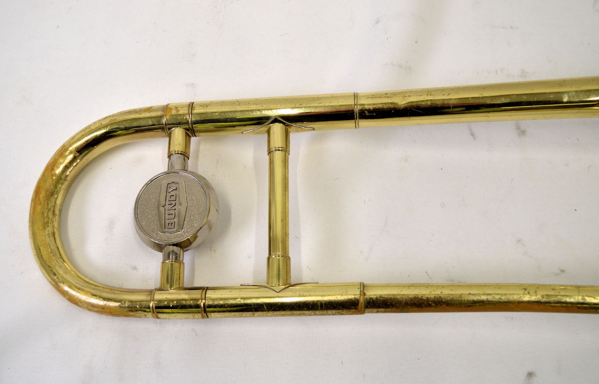 Selmer Bundy Trombone with Case. Obvious dents. - Image 5 of 16