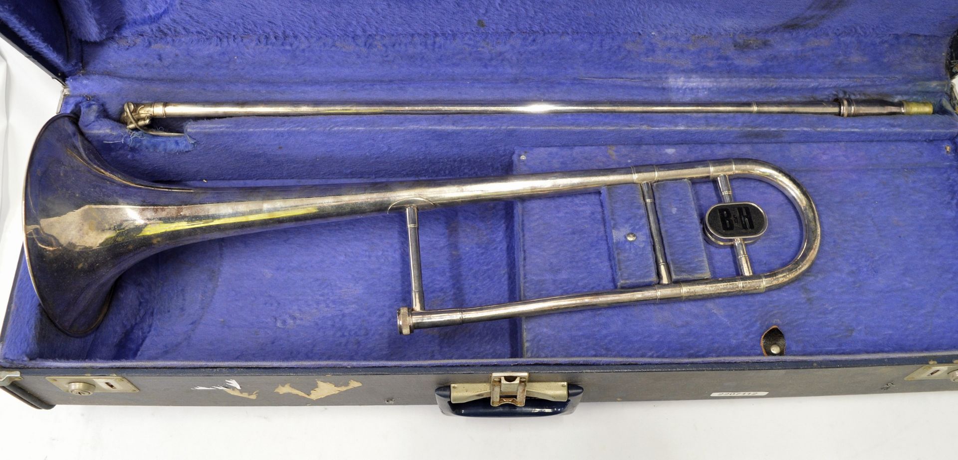 Boosey & Hawkes Trombone with Case. Damage to end of slide tube. Serial No. 655399. - Image 2 of 14