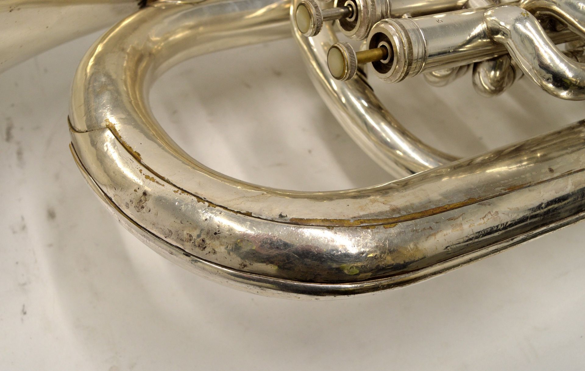 Boosey & Hawkes Imperial Tuba with Case. Obvious dents.Serial No. LP 398883. - Image 10 of 23