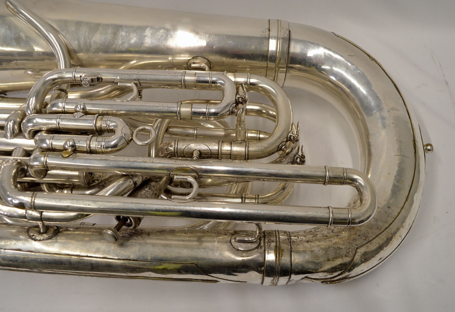 Boosey & Hawkes Imperial Tuba with Case. Obvious dents.Serial No. LP 398883. - Image 8 of 23