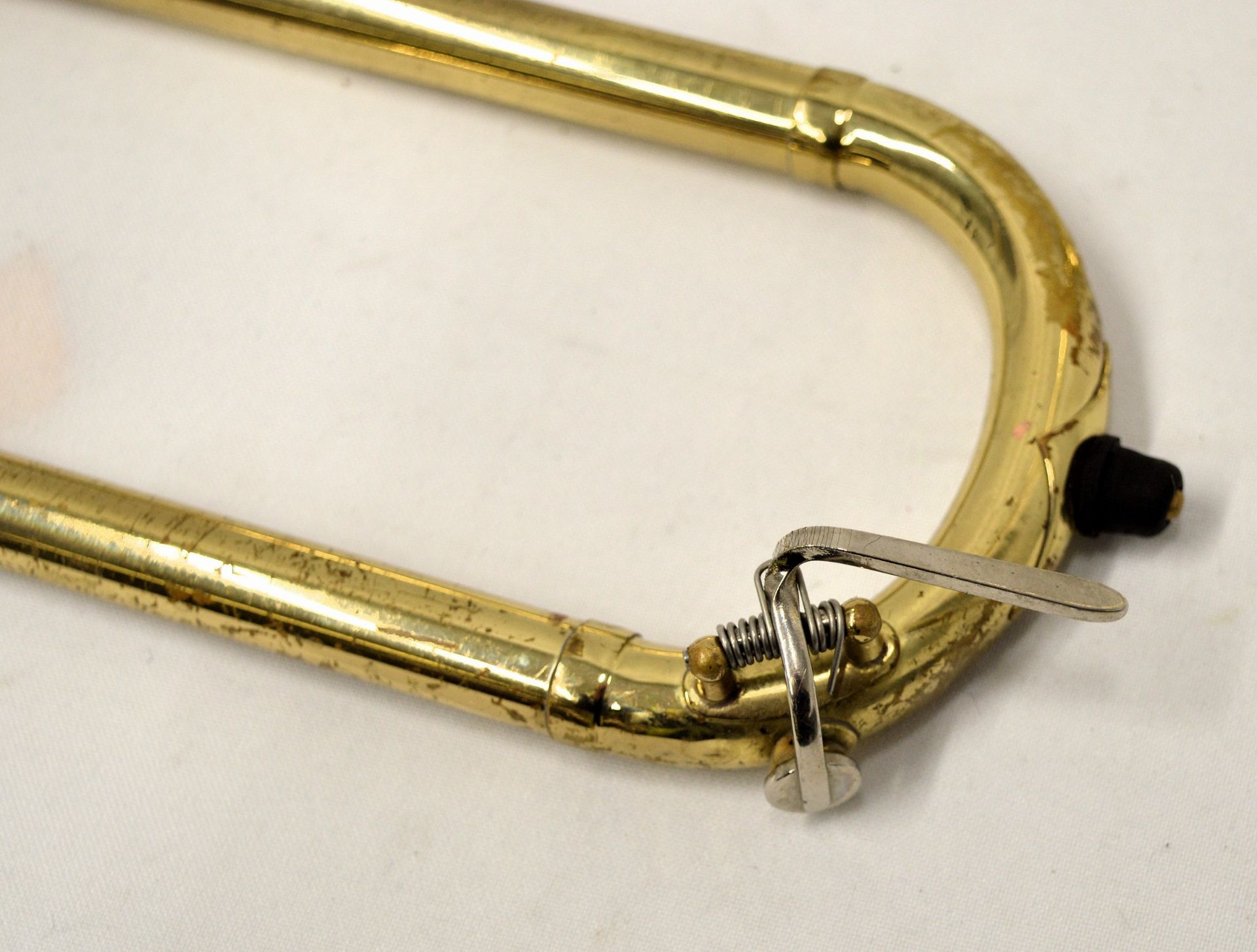 Bach Trombone with Case. Damage to water key. - Image 17 of 21