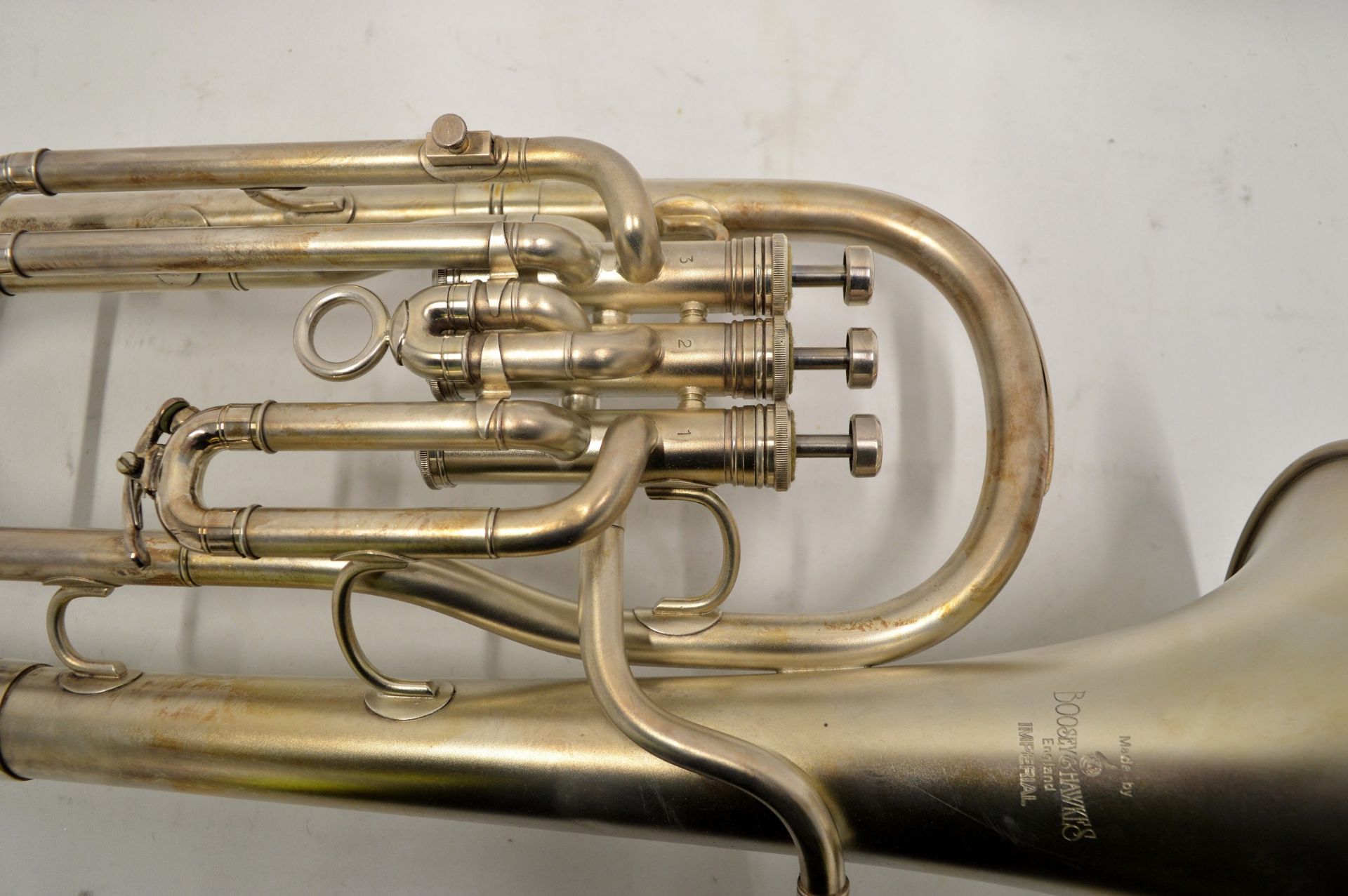 Boosey & Hawkes Imperial Tenor Horn with Case. Serial No. 653324. - Image 5 of 12