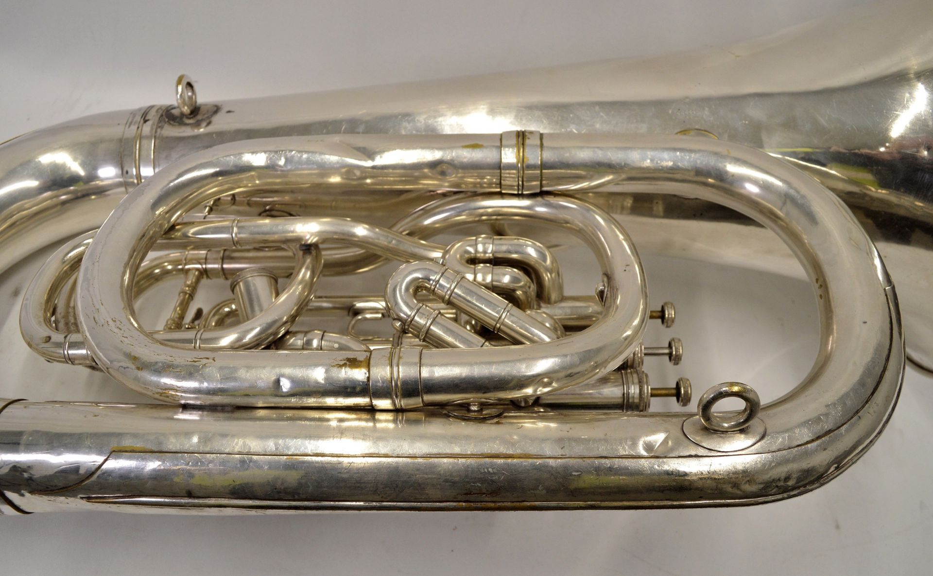 Boosey & Hawkes Imperial Tuba with Case. Obvious dents.Serial No. LP 398883. - Image 16 of 23