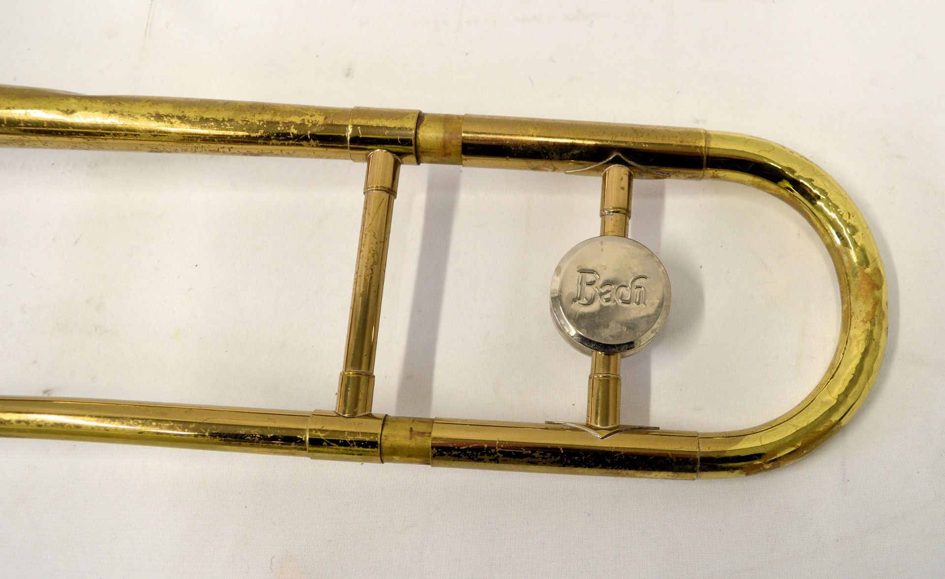 Bach Trombone with Case. Water key missing. Serial No. 89521. - Image 7 of 23