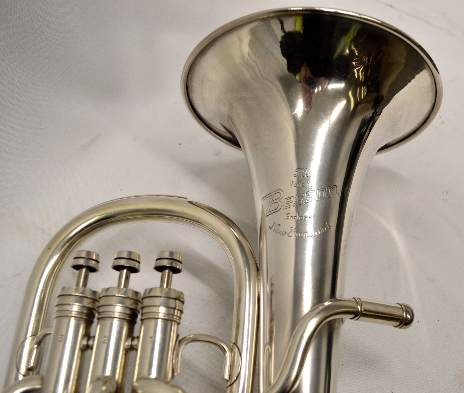 Besson Tenor Horn with Case. Serial No. 539743. - Image 6 of 14