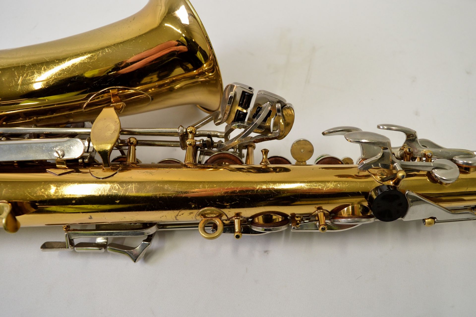 Selmer Bundy II Alto Saxophone with Case. Obvious dents. Serial No. 742224. - Image 11 of 22