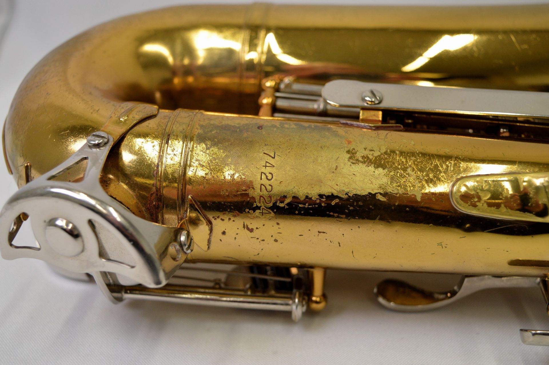 Selmer Bundy II Alto Saxophone with Case. Obvious dents. Serial No. 742224. - Image 14 of 22