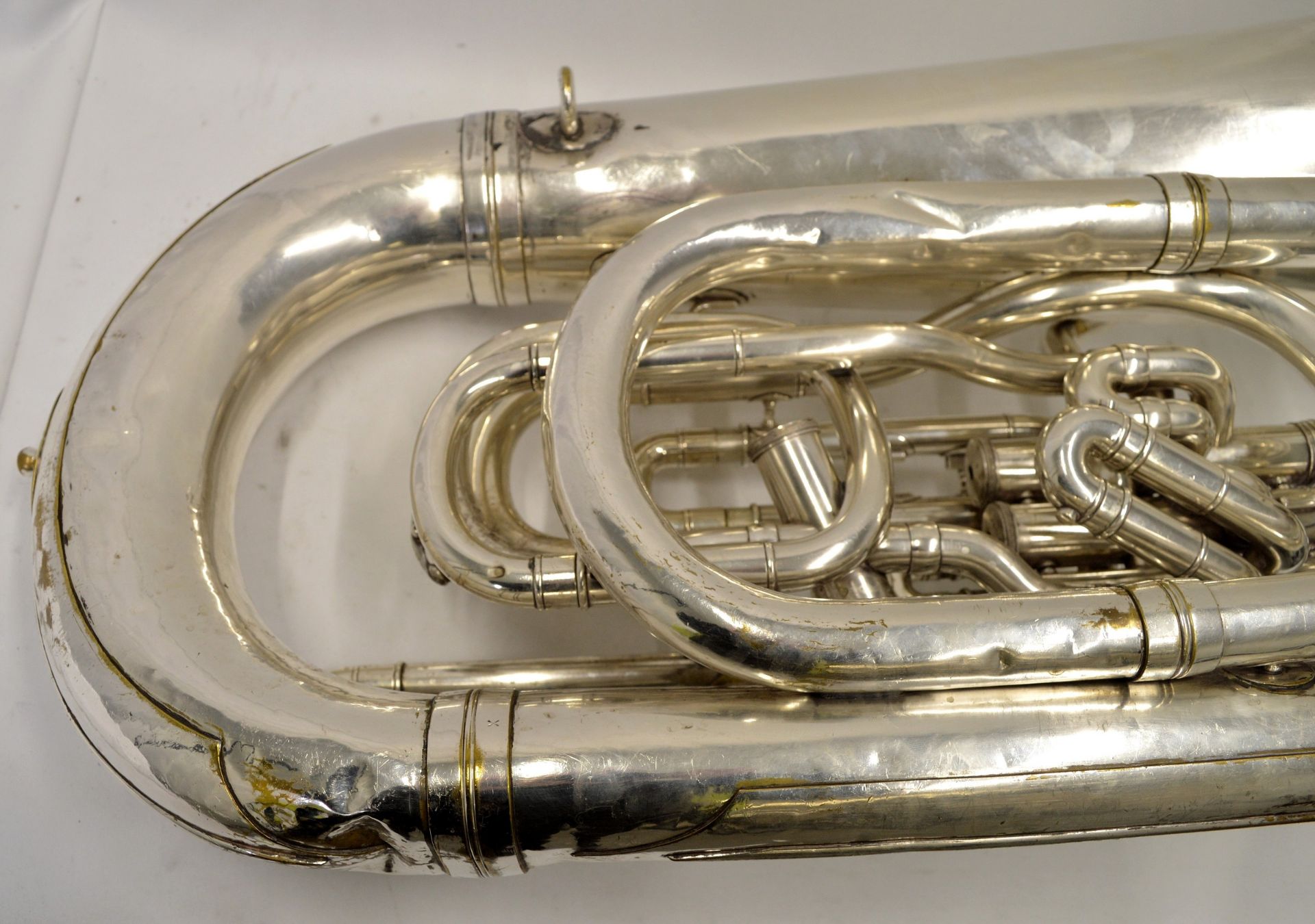 Boosey & Hawkes Imperial Tuba with Case. Obvious dents.Serial No. LP 398883. - Image 14 of 23