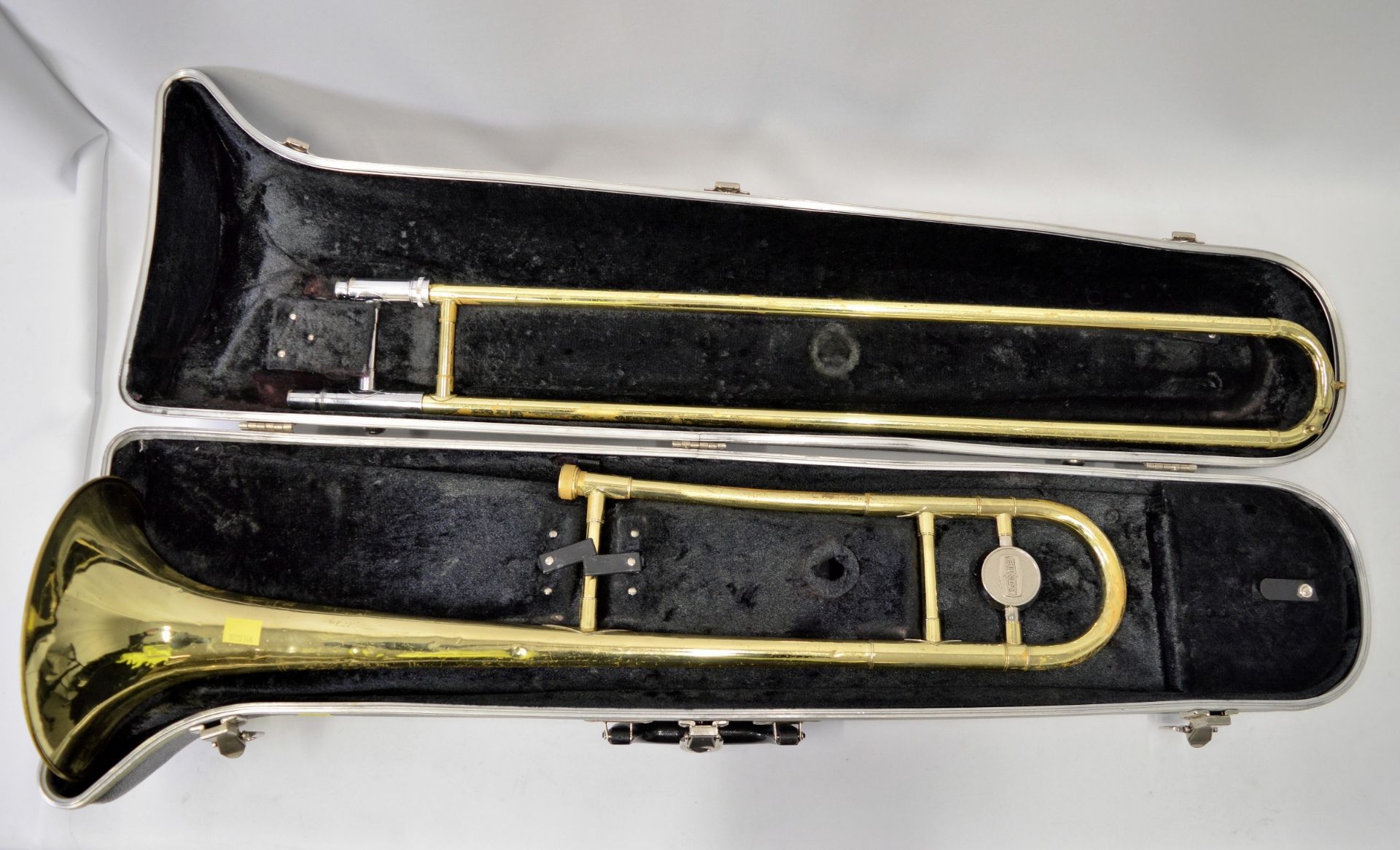 Selmer Bundy Trombone with Case. Obvious dents. - Image 2 of 16