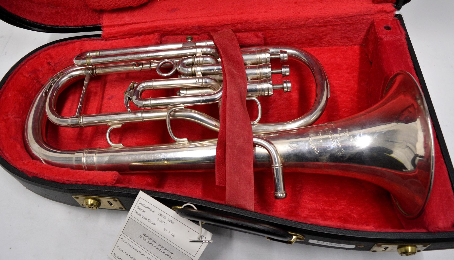 Besson Tenor Horn with Case. Serial No. 536213. - Image 2 of 12