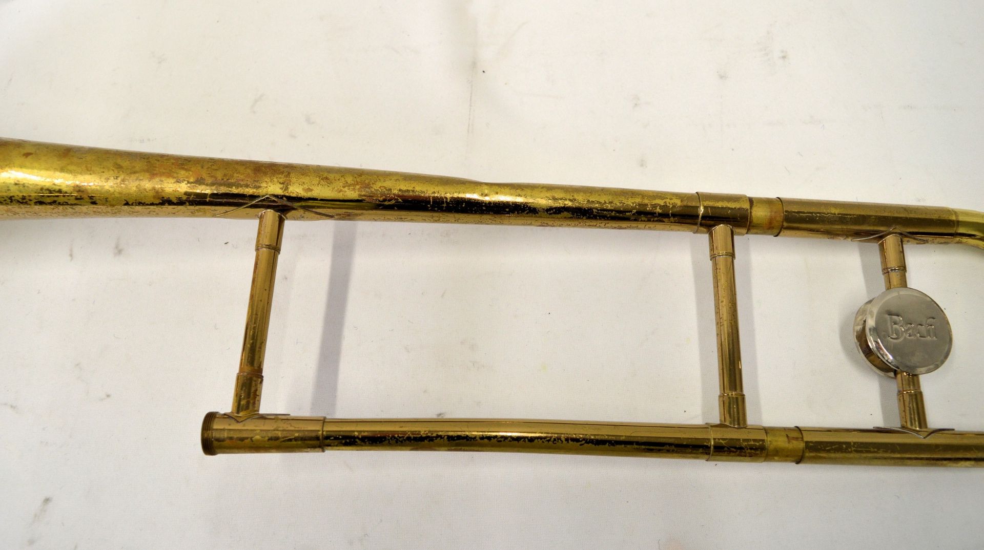 Bach Trombone with Case. Water key missing. Serial No. 89521. - Image 6 of 23