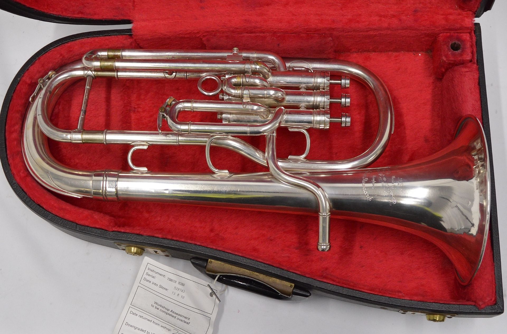 Besson Tenor Horn with Case. Serial No. 539743. - Image 2 of 14