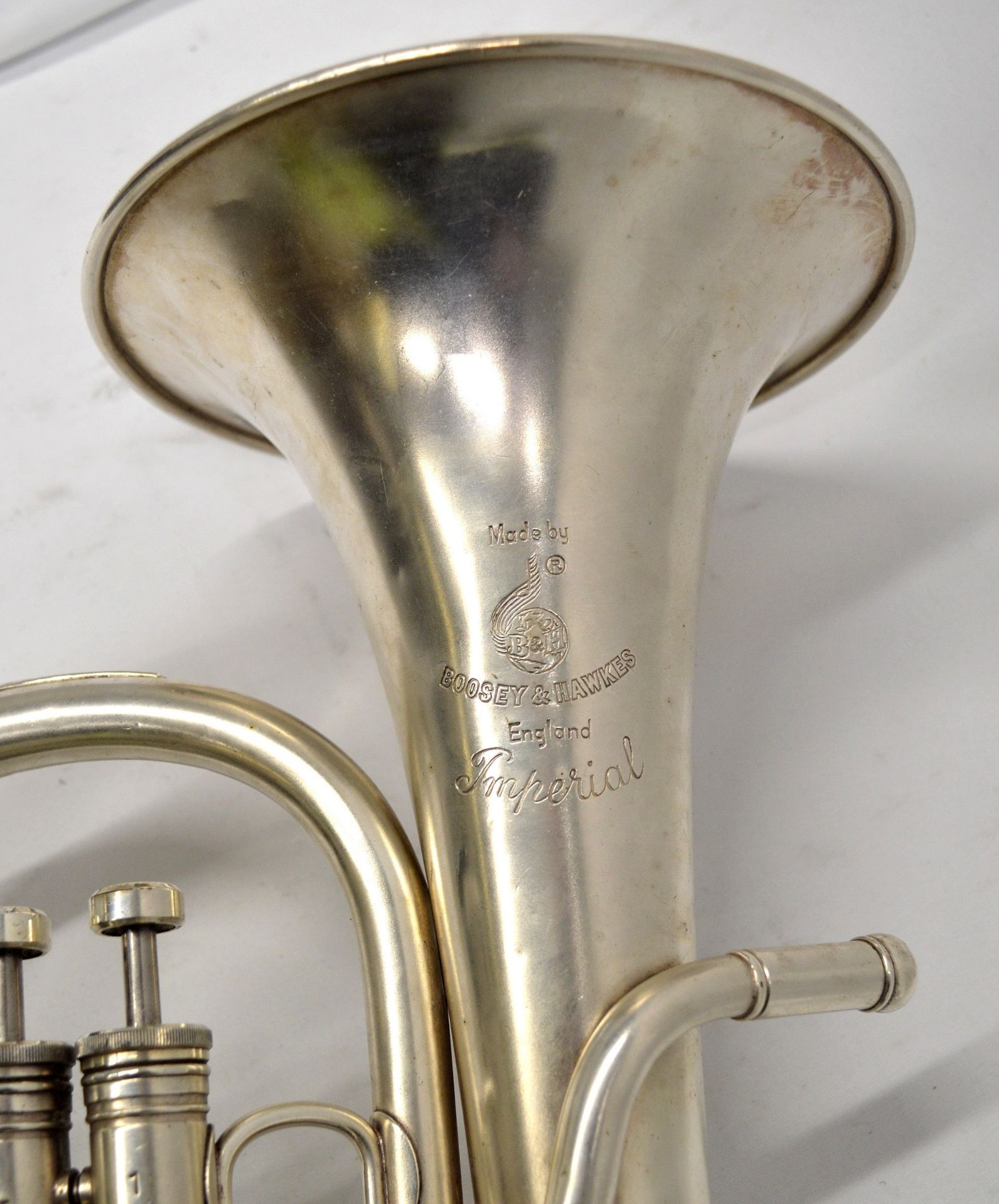 Boosey & Hawkes Imperial Tenor Horn with Case. Serial No. 586863. - Image 11 of 16