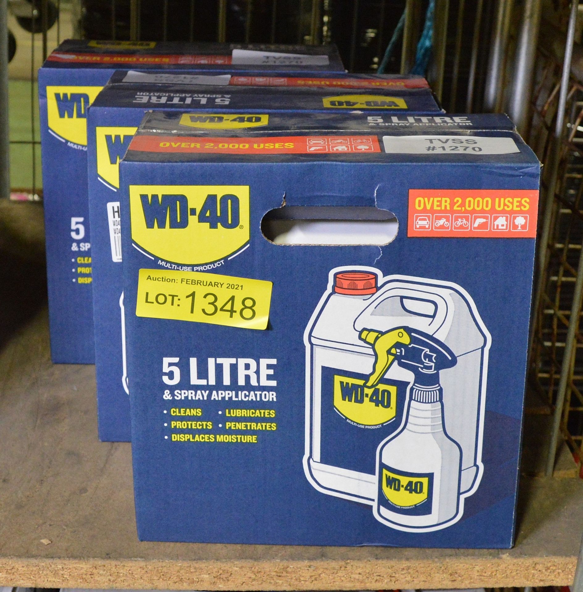 3x WD-40 5 litre bottle & spray applicator trigger bottle