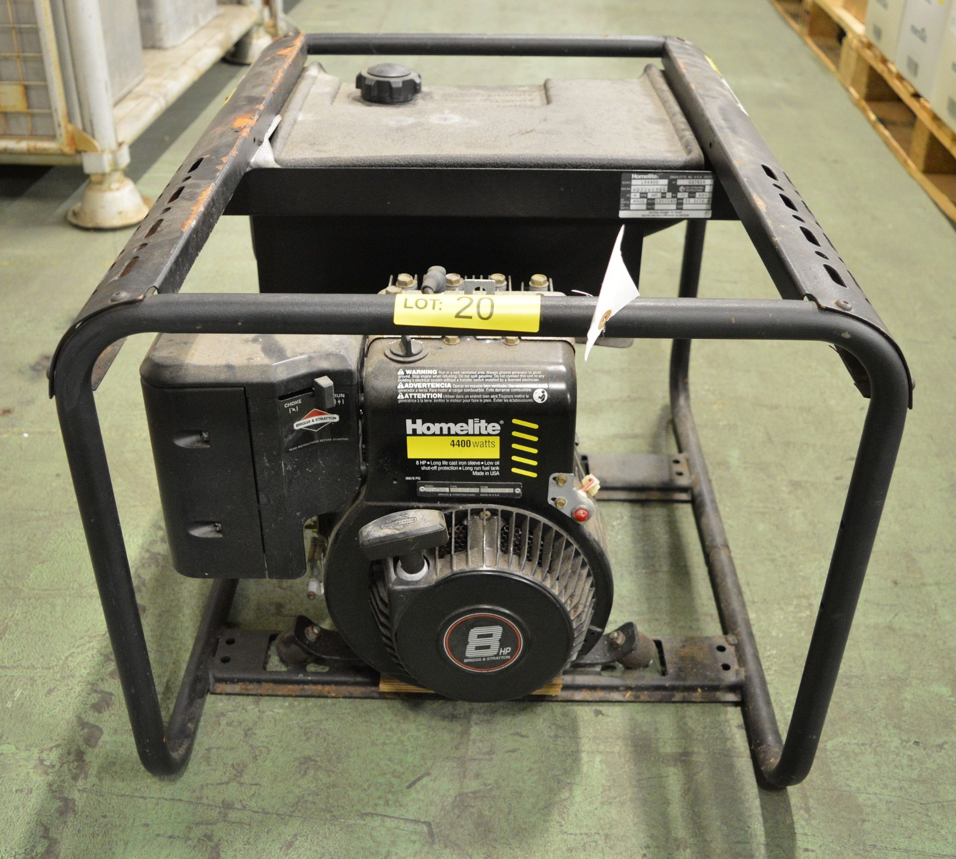 HomeLite LR4300 7.5hp Petrol Generator - Image 2 of 7