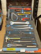 Various tools with toolbox