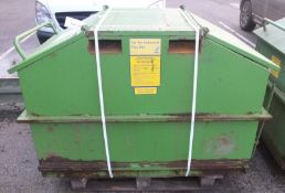 Tec Metal Industrial Tidy Bin 2 Lids W1600 x L1000 x H1100mm