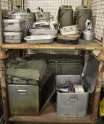 Field Catering Kit - Cooker. Oven, Utensils in storage box, pots, pans, norweigen food box