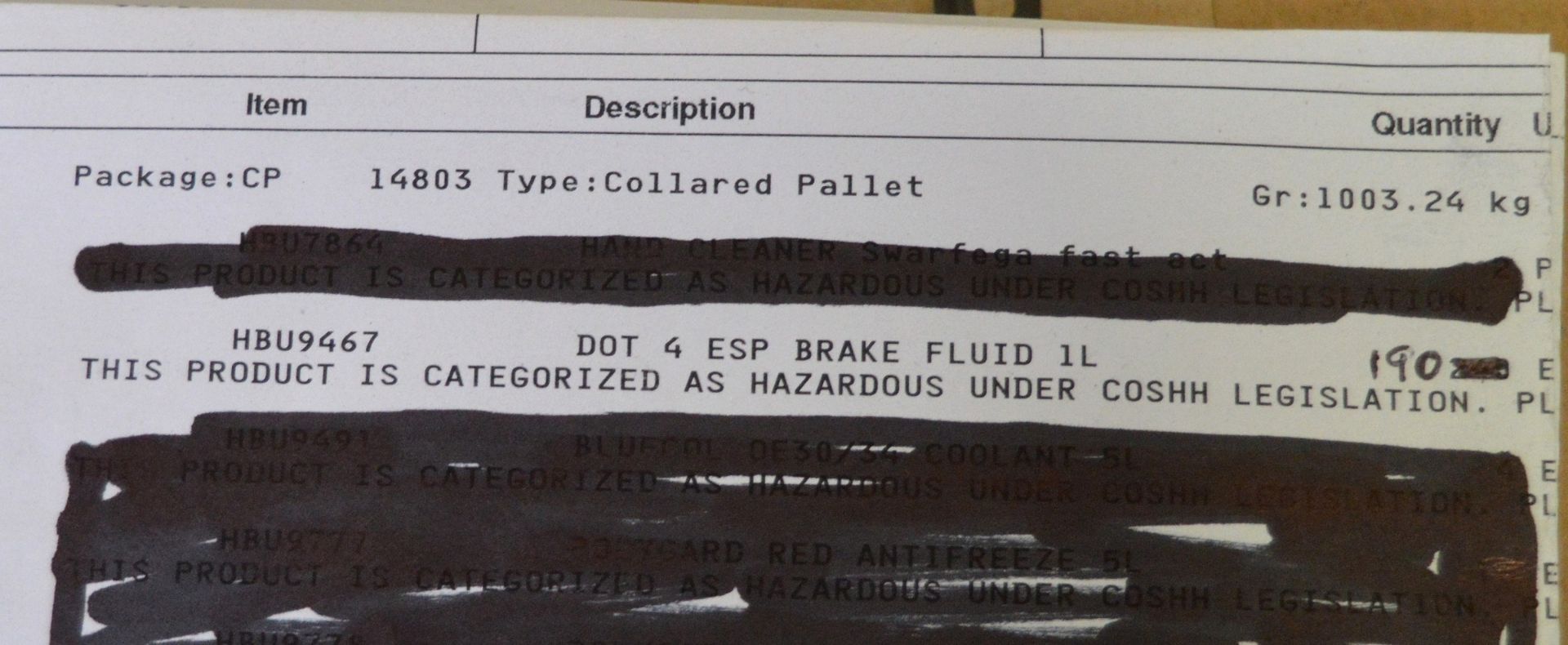 190x Bottles of Multipart Dot 4 ESP Brake & Clutch Fluid 1L - see picture for itinerary fo - Image 4 of 4