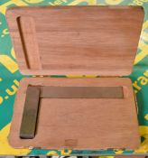 6 inch long Engineers Square In A Wooden Case