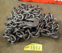 Length of chain with hooks