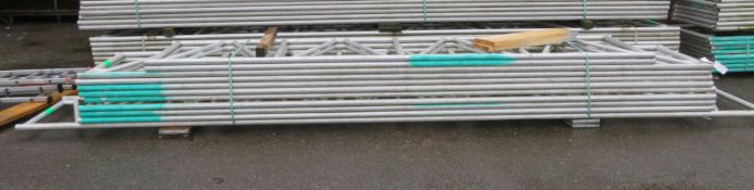 8x 16ft 5 inch Aluminium Scaffold Sides, 1x 19ft 8 inch Aluminium Scaffold Side, 2x 13ft 2