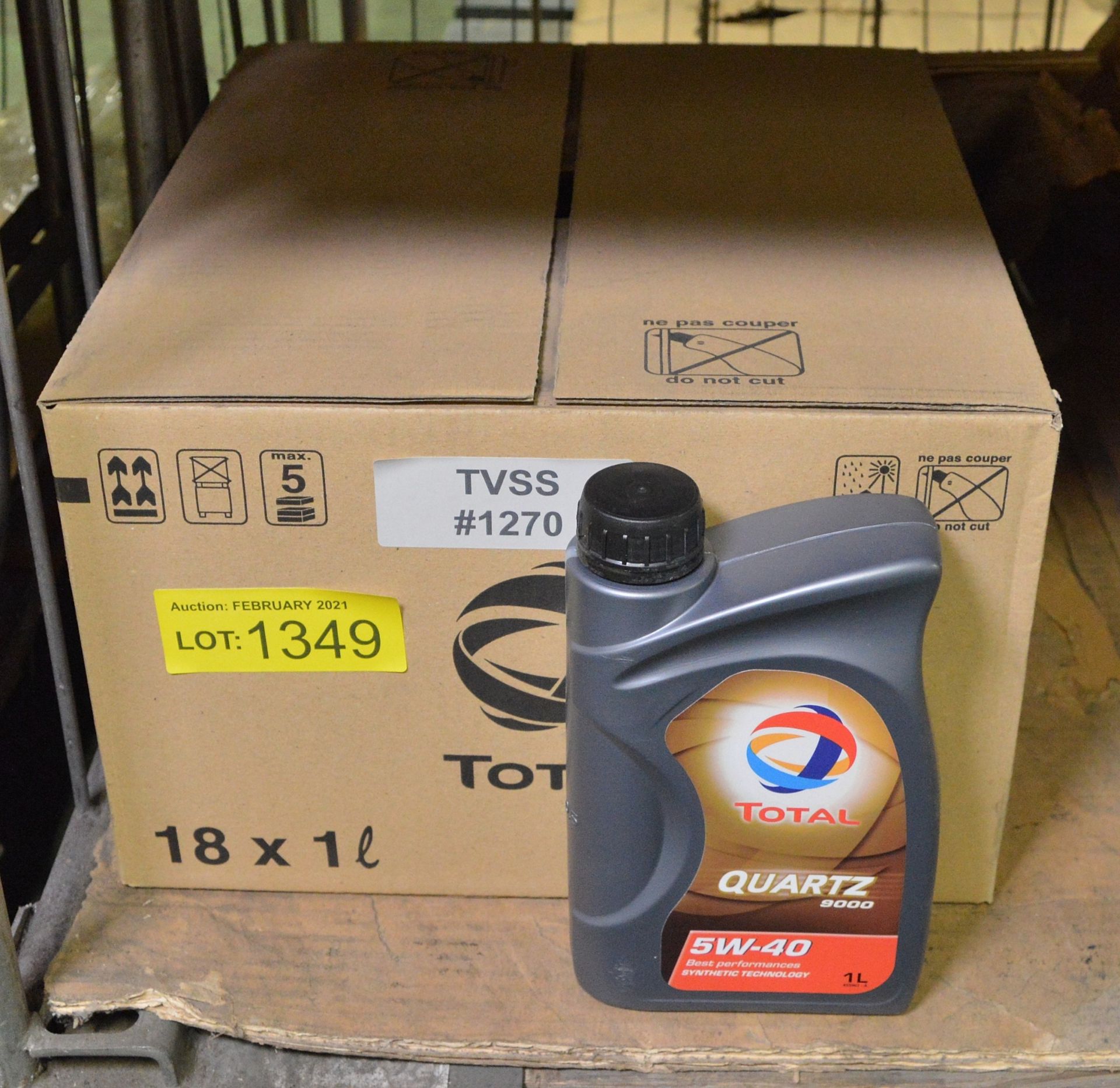 Total Quartz 5W-40 engine oil - 18x 1L bottles