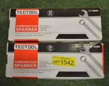 2x Tectool CT0088 25 piece spanner sets