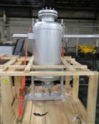 C02 Molecular Sieve Vessel in own pre made transit frame 1480mm wide x 1480mm deep