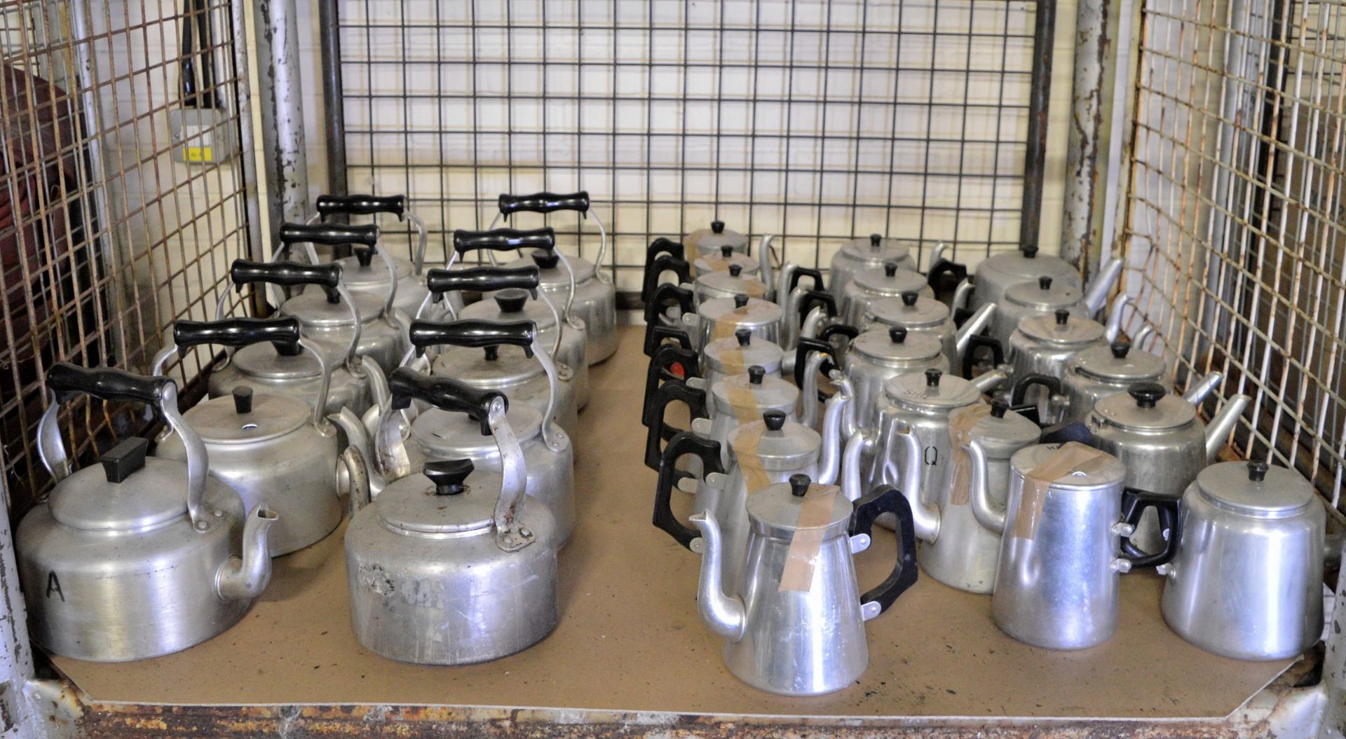 Various Catering equipment - Aluminium Kettles, Tea Pots, Coffee Pots