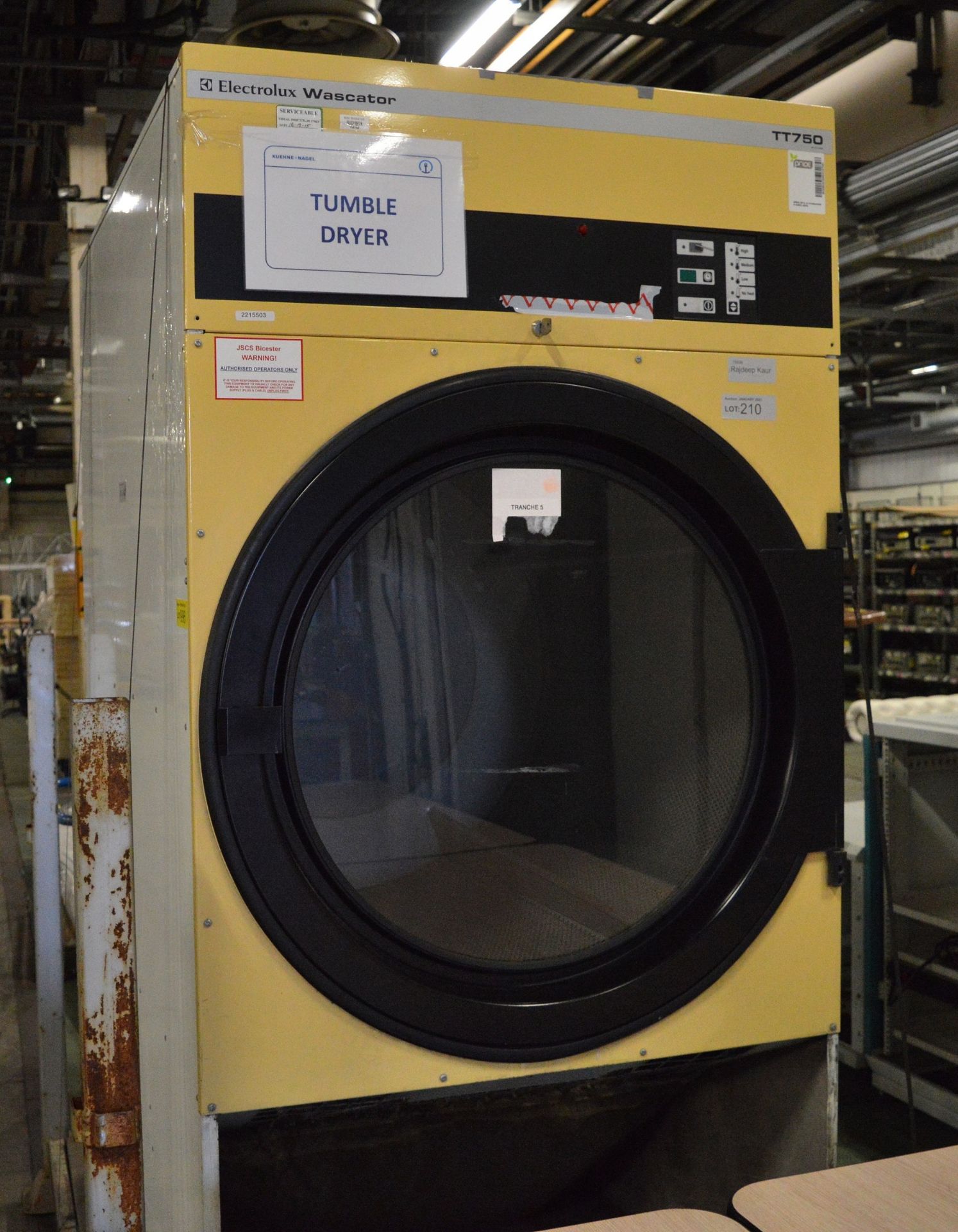 Electrolux Wascaster TT750 Industrial Tumble Dryer - 960mm wide x 1350mm deep x 2010mm hig - Image 2 of 4