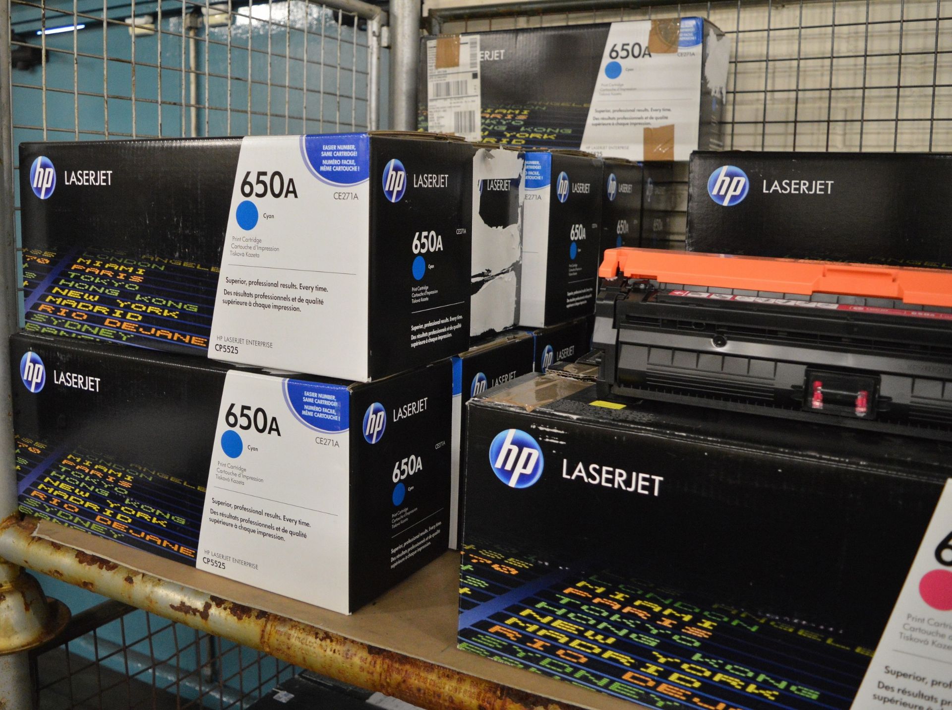 11x HP LaserJet 650A CE271E Cyan Print Cartridges, 7x HP LaserJet 650A CE273A Magenta Prin - Image 2 of 3
