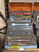 Various tools with toolbox