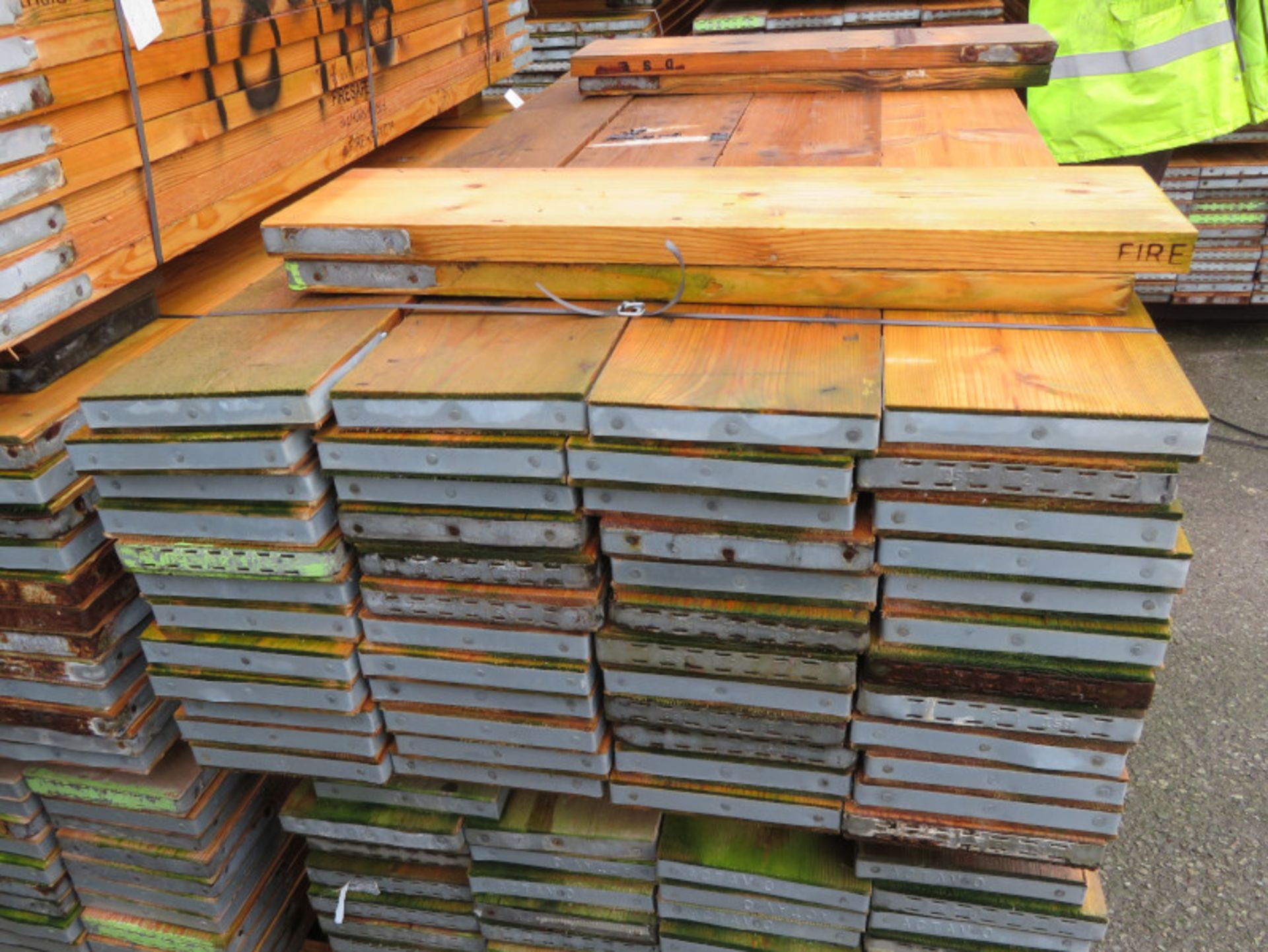 48x 13ft x 9inch x 1 1/2 inch Scaffold Planks - 3.9M - LOCATED AT OUR CROFT SITE - PE24 4R