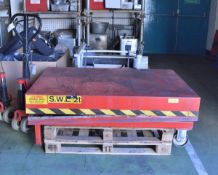 Somers scissor table lift - 2T - 1500mm x 1000mm