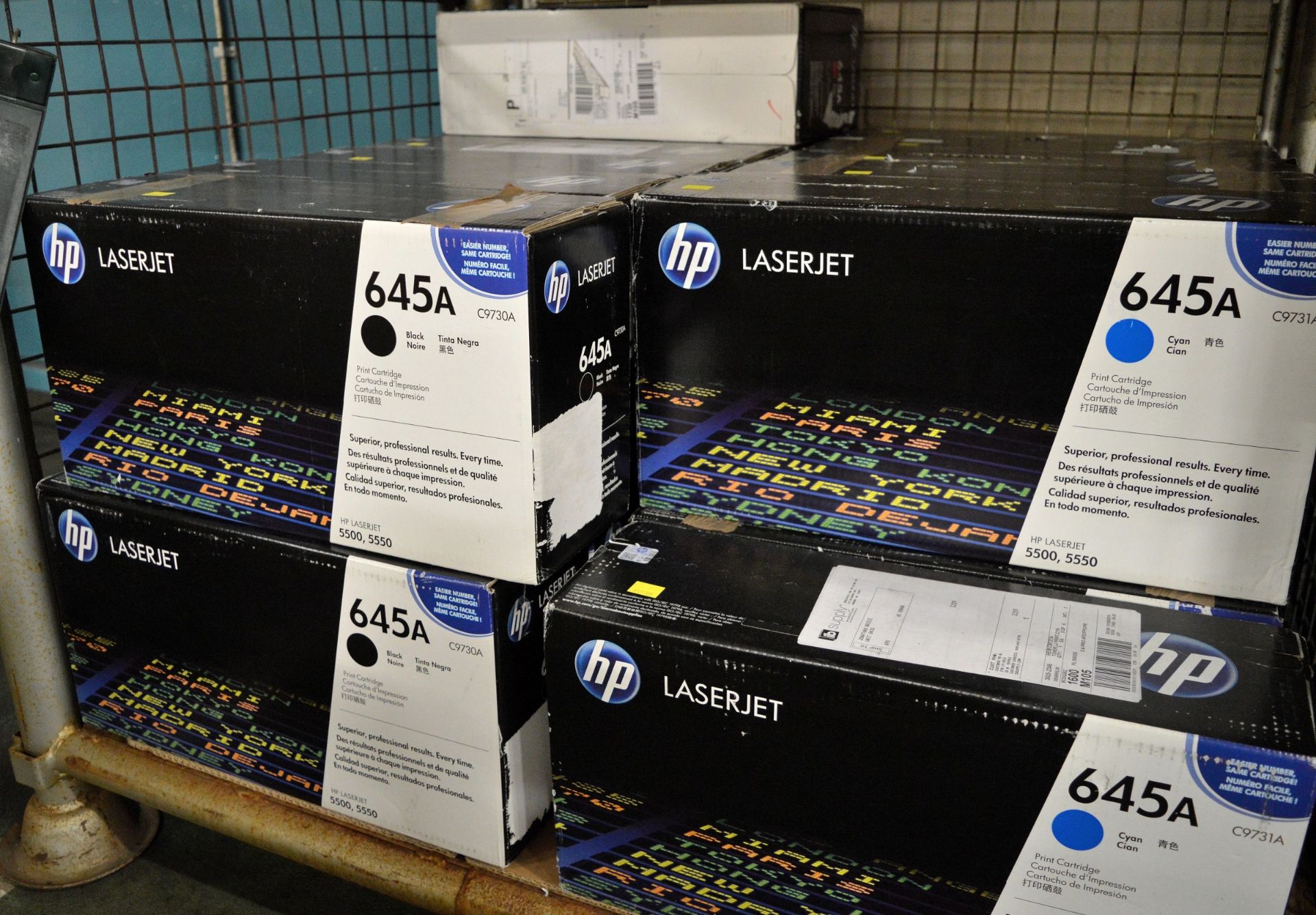 11x HP LaserJet 645A C9731A Cyan Print Cartridges, 7x HP LaserJet 645A C9733A Magenta Prin - Image 2 of 2